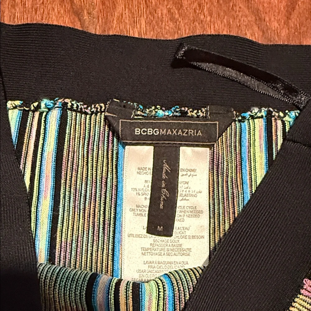 BCBGMaxAzria Multicolor Striped strapless top - Picture 2 of 4
